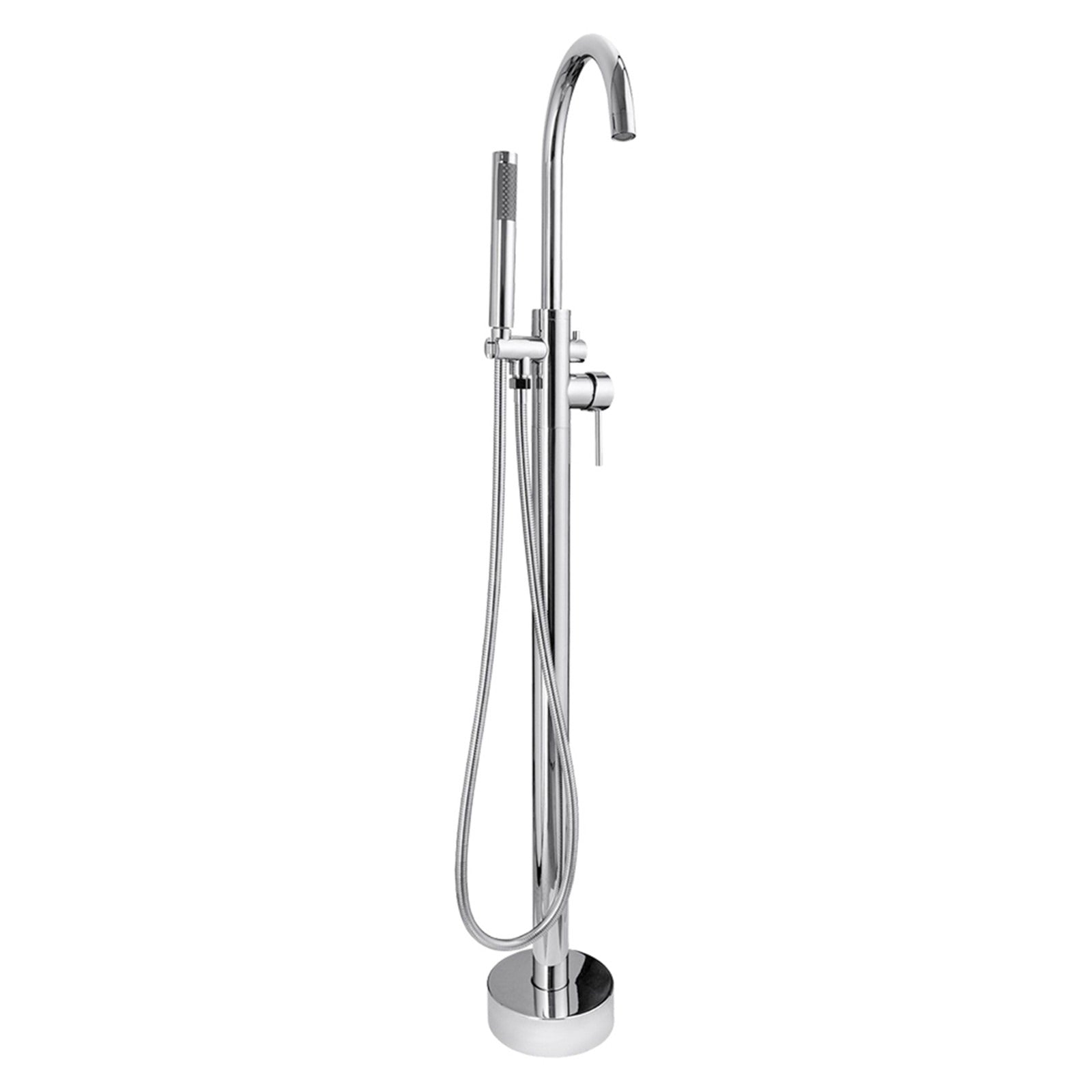 WOODBRIDGE F0001 Contemporary Freestanding Tub Filler Faucet with Hand Shower