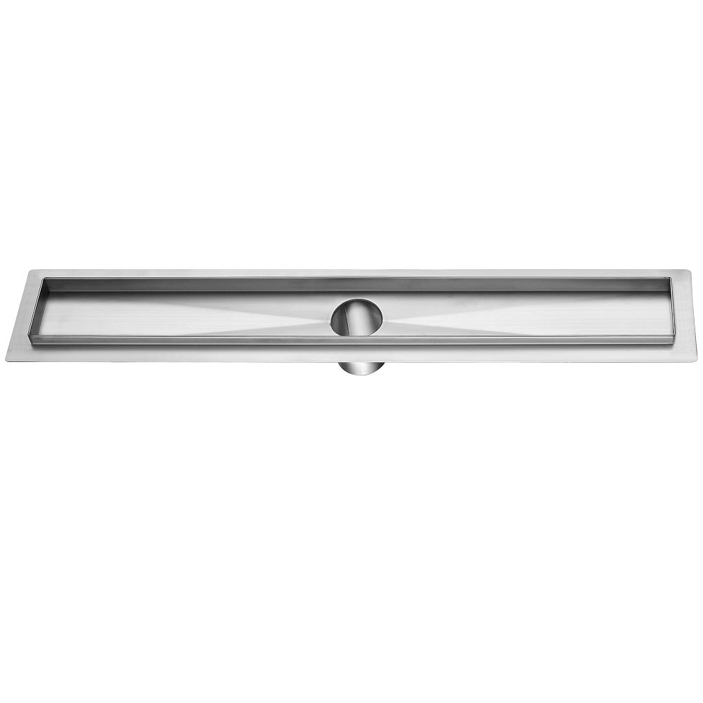 Dawn Shower Linear Drain Channel for Hot Mop, Size: 25-5/8"L x 4-5/8"W x 3-3/8"D DHMC24004