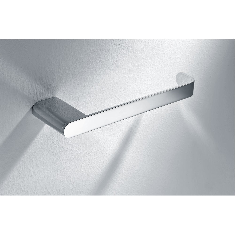 Dawn Solid brass towel ring, chrome: 8-1/4"Lx2-3/8"Dx3/4"H 96019006
