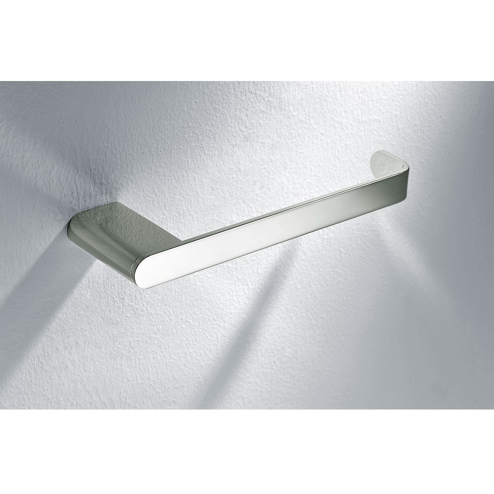 Dawn Solid brass towel ring, chrome: 8-1/4"Lx2-3/8"Dx3/4"H 96019006