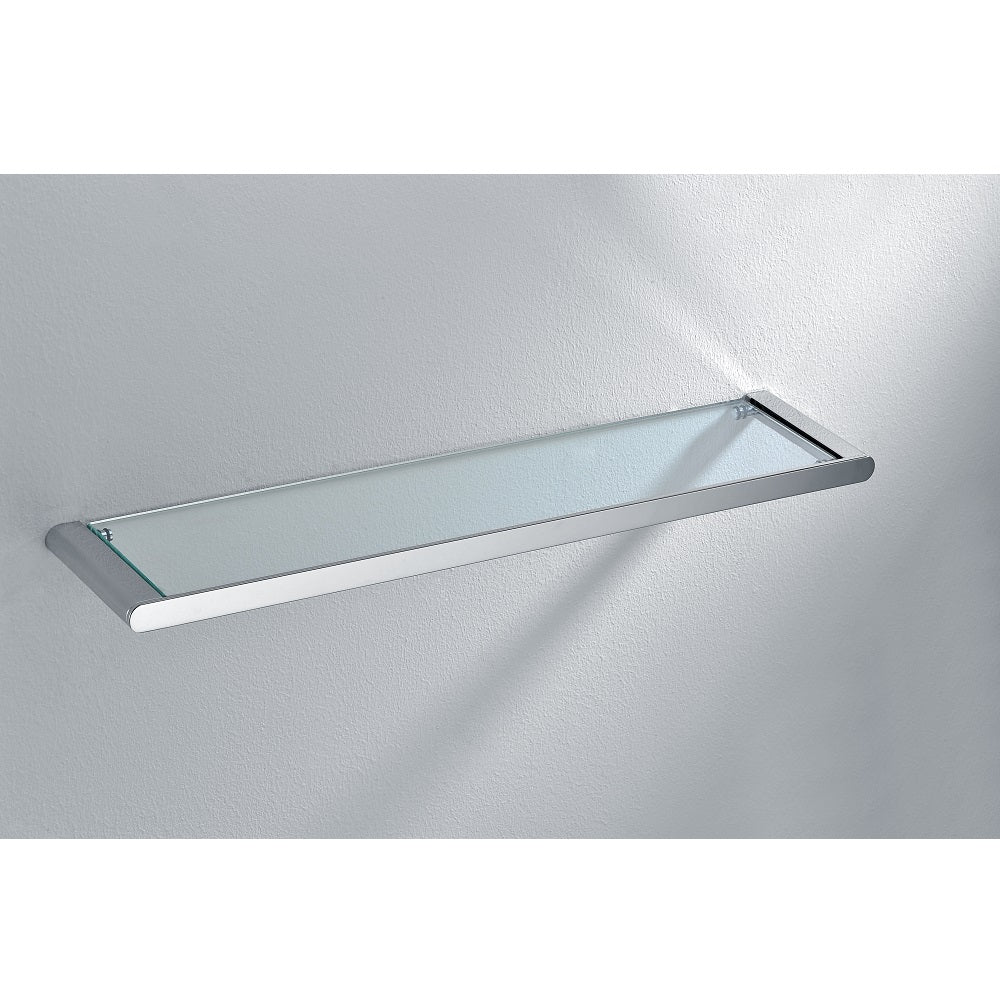 Dawn Solid brass bathroom shelf, chrome: 22-1/2"Lx5"Dx3/4"H 96019011