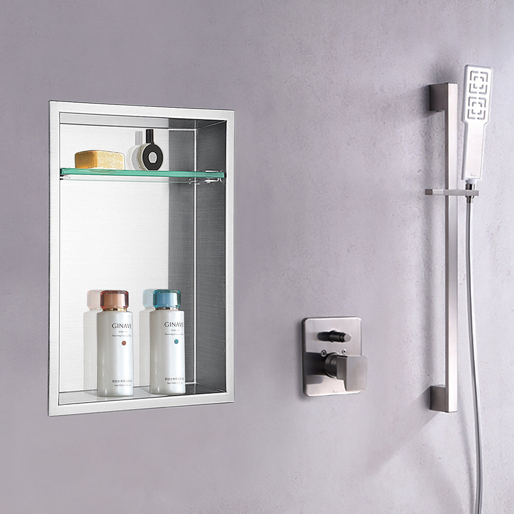 Dawn Stainless Steel Framed Shower Niche FNIBN1814