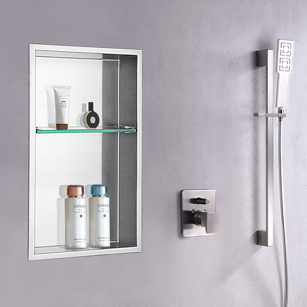 Dawn Stainless Steel Framed Shower Nichel FNIBN2414