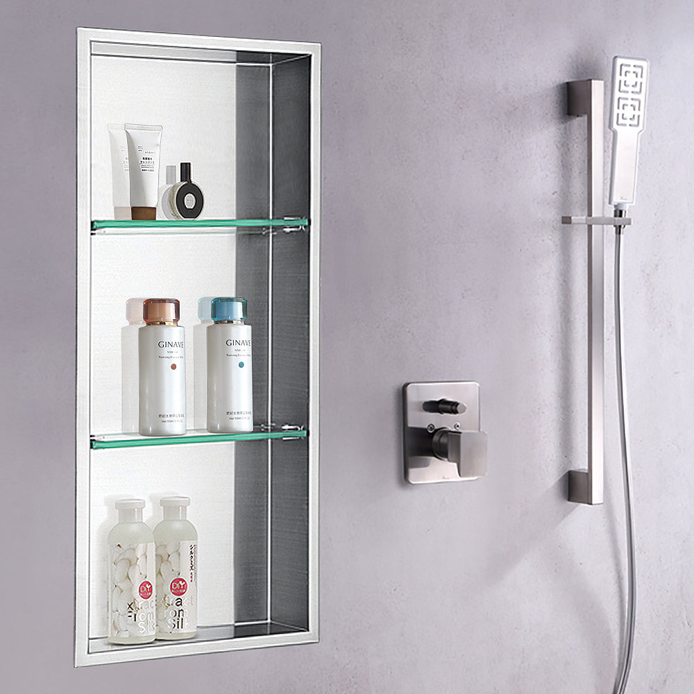 Dawn Stainless Steel Framed Shower Niche FNIBN4214