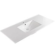 Dawn 49" Pure White Ceramic Sink Top with Undermount Sink AOVS492207-01