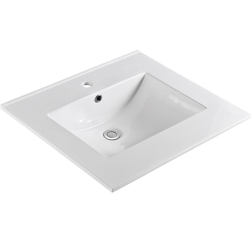 Dawn Pure White Ceramic Sink Top AOVS252207-01