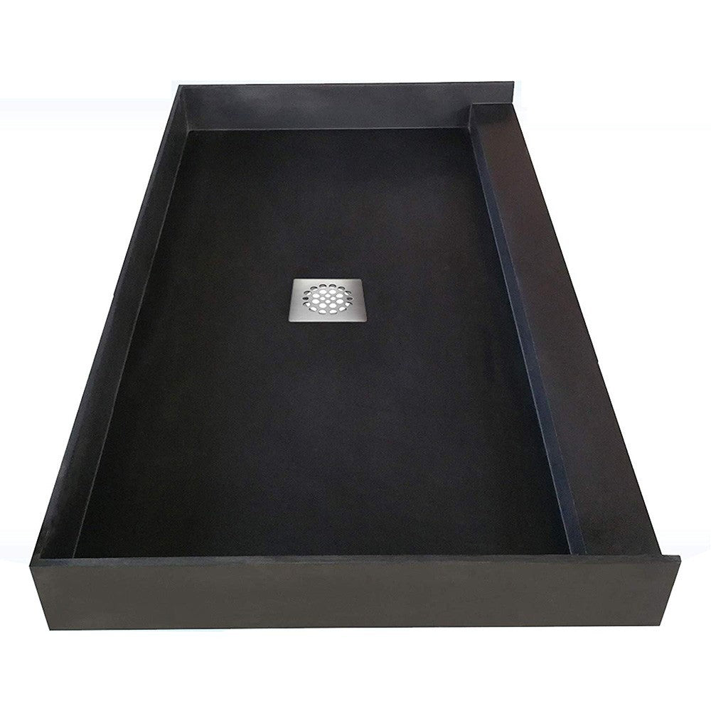 WOODBRIDGE Tileable Shower Base 60"x32" with Integrated Center PVC Drain, 32-Inch Depth by 60-Inch Width , Ready for Tile , inlcude Tile adhesive & Flushing kit , SBR6032 Tileable