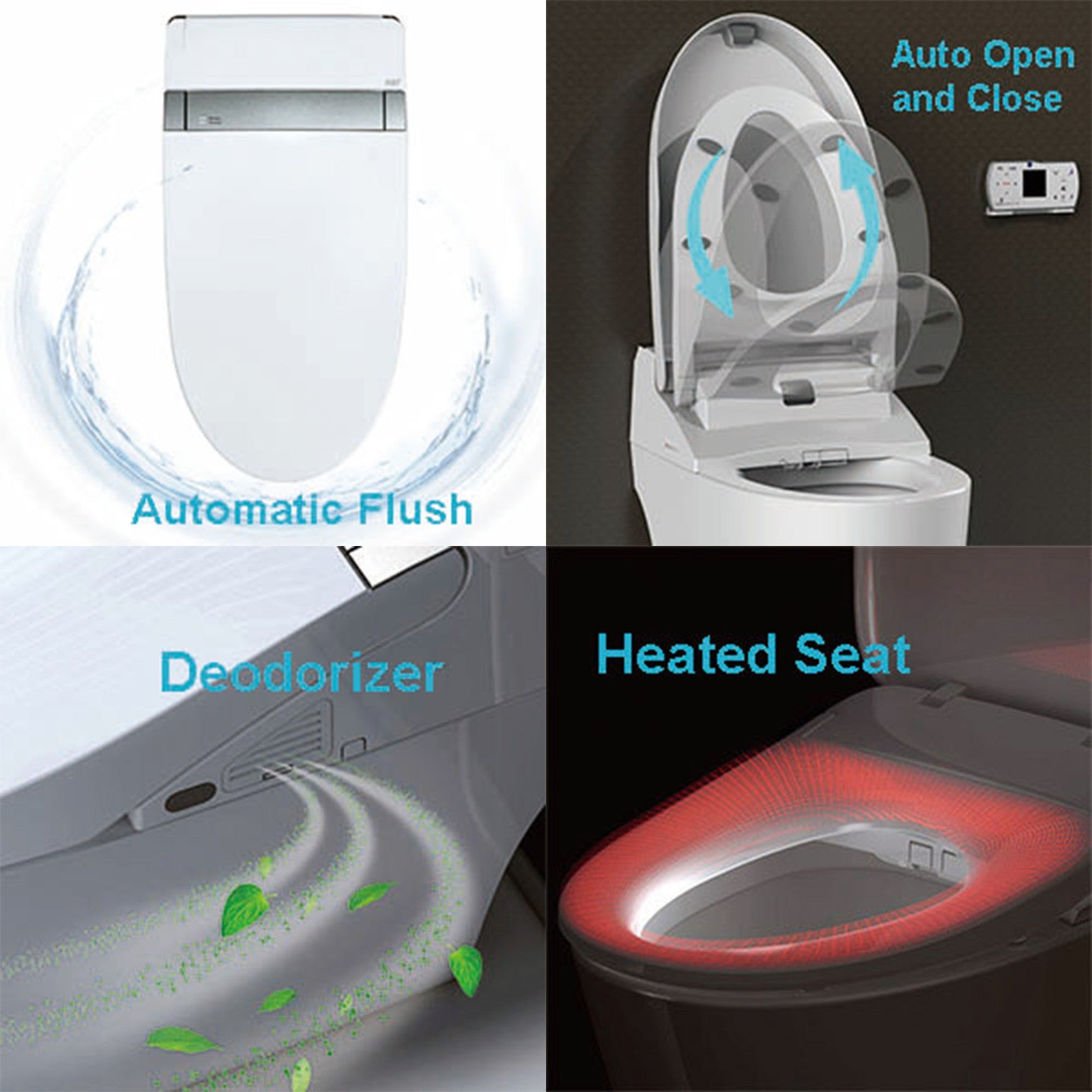 WOODBRIDGE B0960S Auto Flush Smart Toilet with Intelligent Bidet Seat