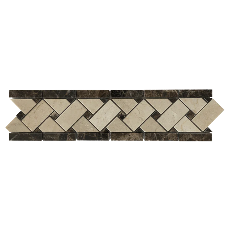 D. EMPERADOR & C. MARFIL MARBLE BASKETWEAVE BORDER POLISHED