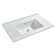WOODBRIDGE VT3122-1000 Solid Surface Vanity Top with with Intergrated Sink, VT3122-1000