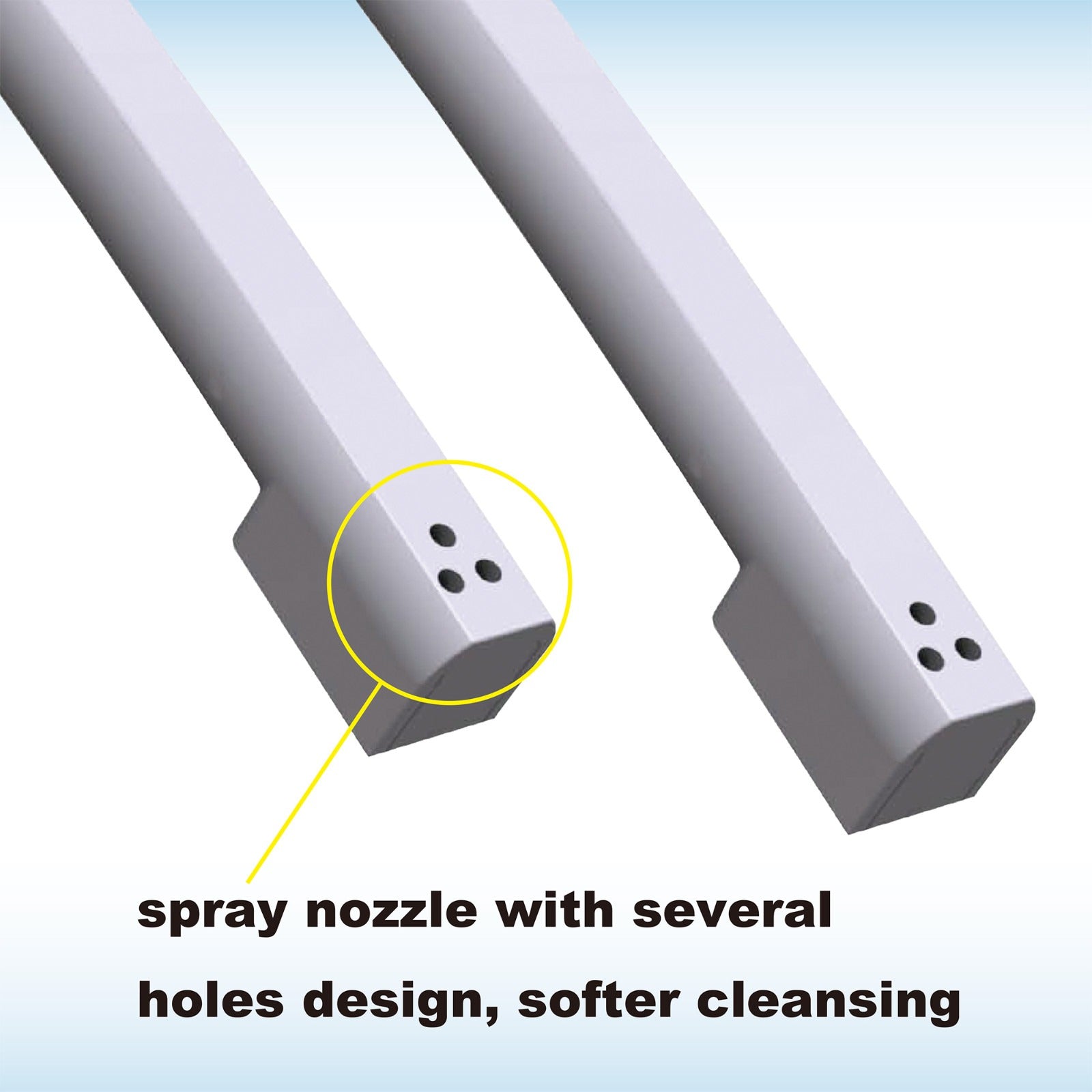 WOODBRIDGE Elongated No Electricity Toilet Seat with Metal T Adapter , Adjustable Water Pressure Spray (BID-21 )