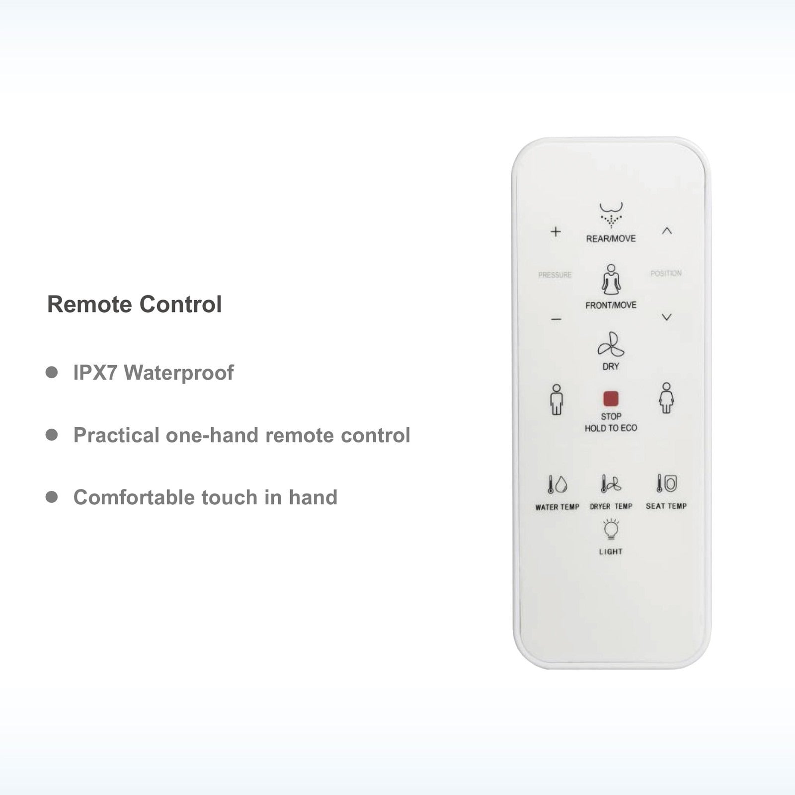 WOODBRIDGE Elongated Smart Bidet Toilet Seat, Electronic Advanced Self Cleaning, SoftClose Lid, Automatic Deodorization, Model: BID02