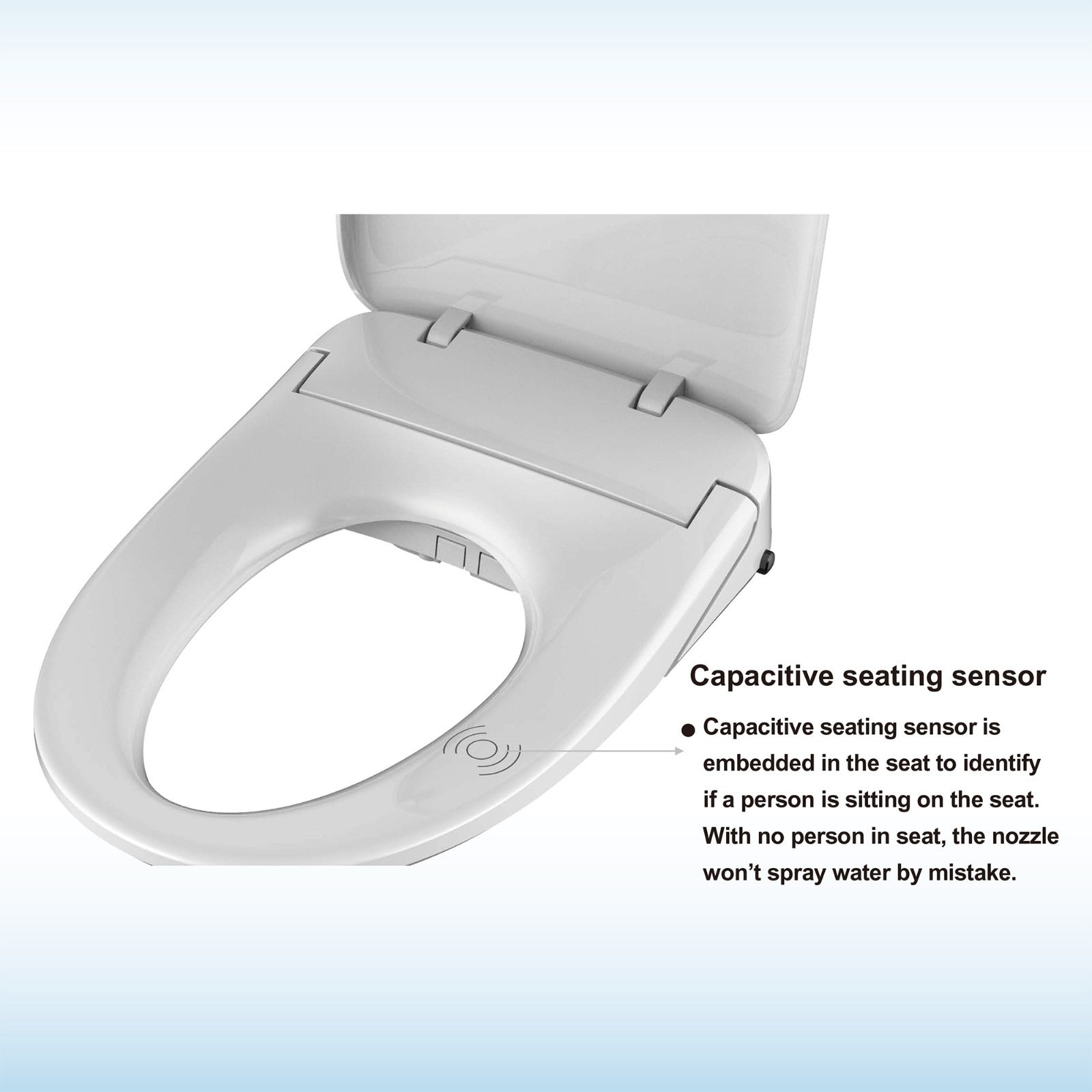 WOODBRIDGE Elongated Smart Bidet Toilet Seat, Electronic Advanced Self Cleaning, SoftClose Lid, Automatic Deodorization, Model: BID02