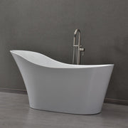 WOODBRIDGE 59" Acrylic Freestanding Bathtub Contemporary Soaking Tub