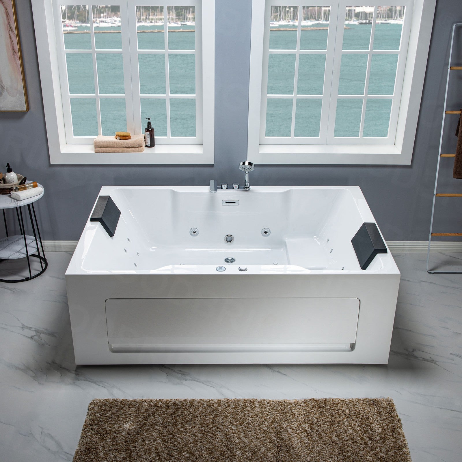 WOODBRIDGE 2 Person Freestanding Massage Hydrotherapy Bathtub