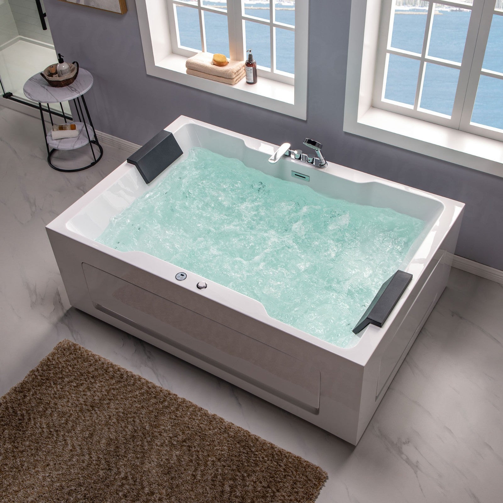 WOODBRIDGE 2 Person Freestanding Massage Hydrotherapy Bathtub
