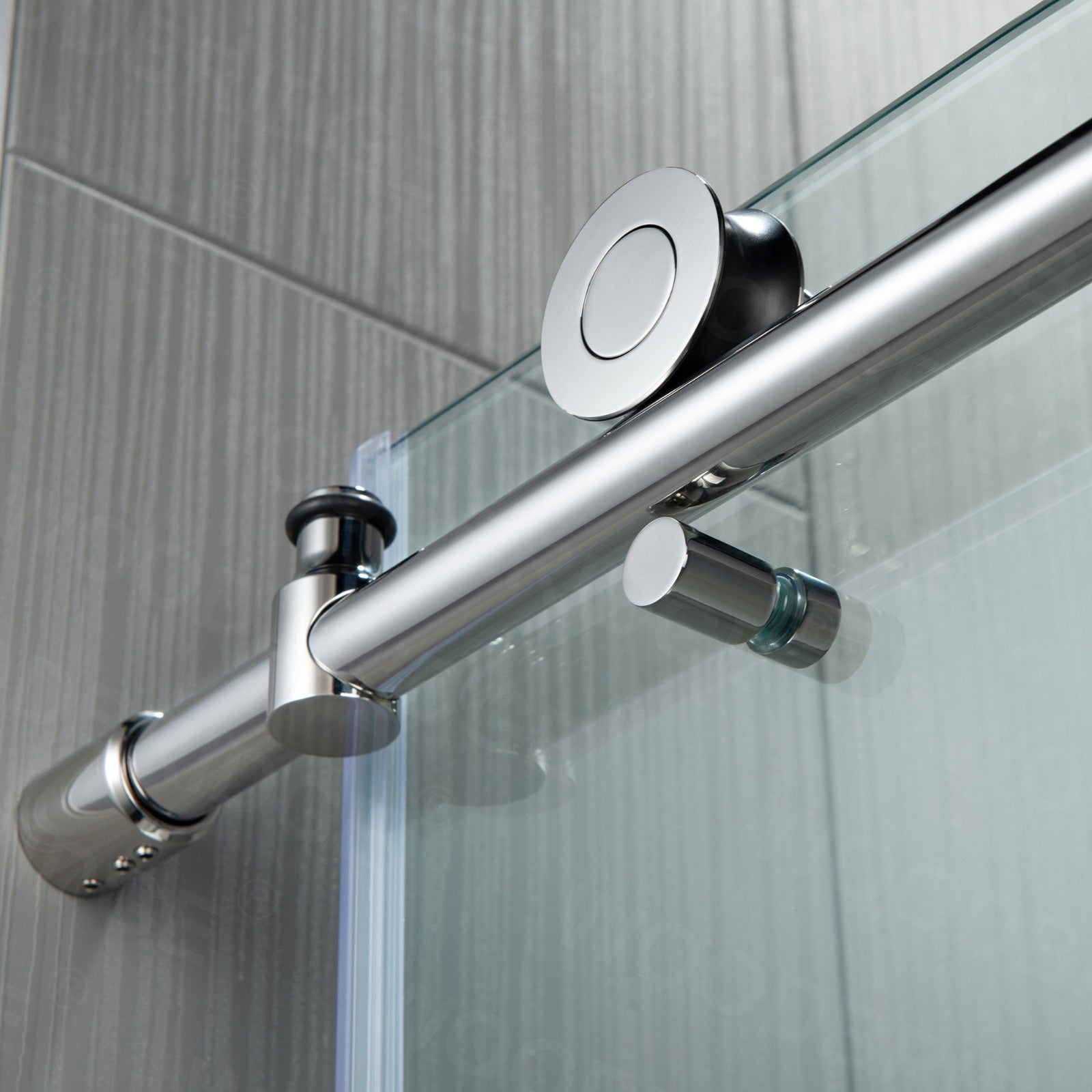 WOODBRIDGE Frameless Bathtub Shower Doors 56-60" Width x 62"Height with 3/8"(10mm) Clear Tempered Glass, MBSDC6062