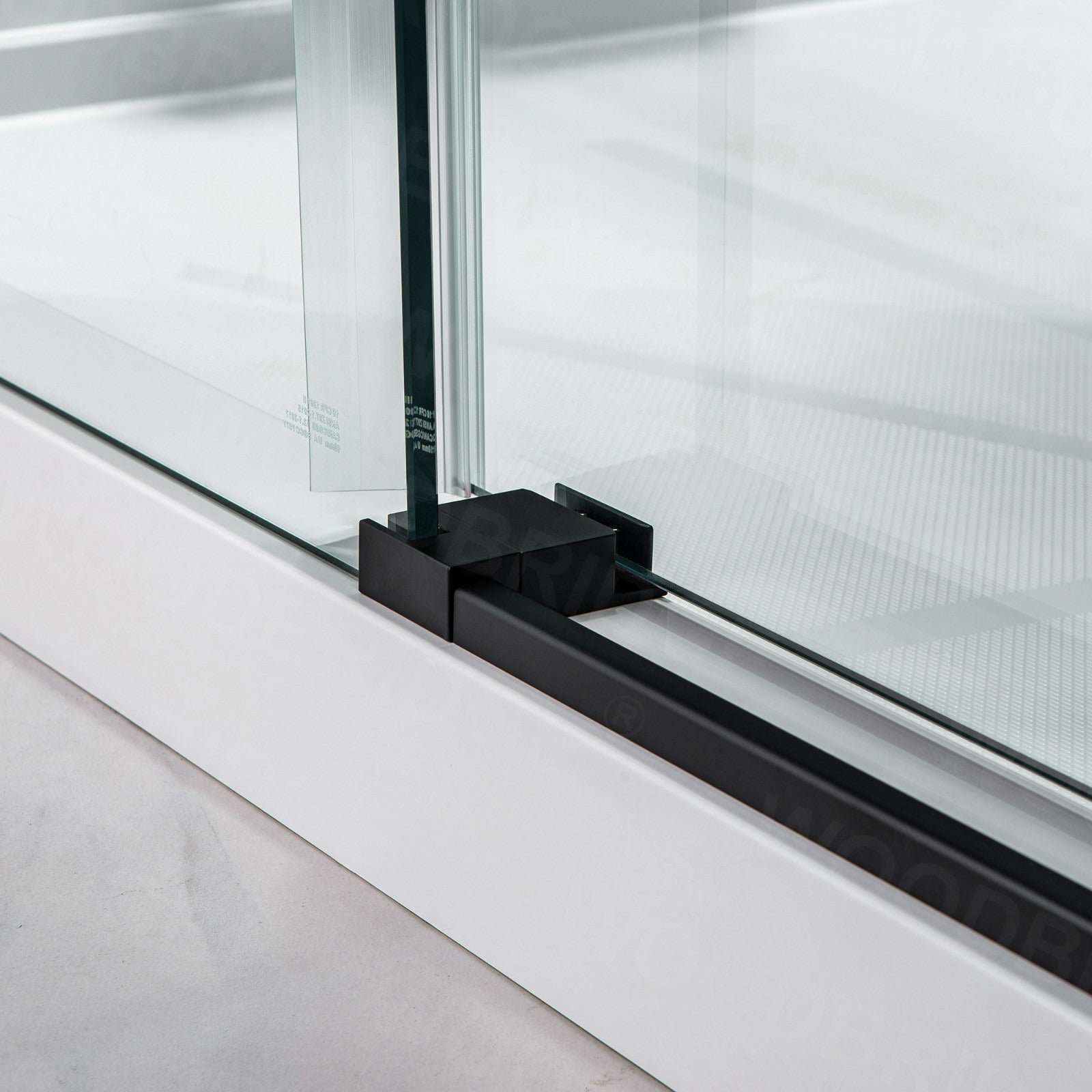 WOODBRIDGE Frameless Bathtub Shower Doors 56-60" Width x 62"Height with 3/8"(10mm) Clear Tempered Glass, MBSDC6062