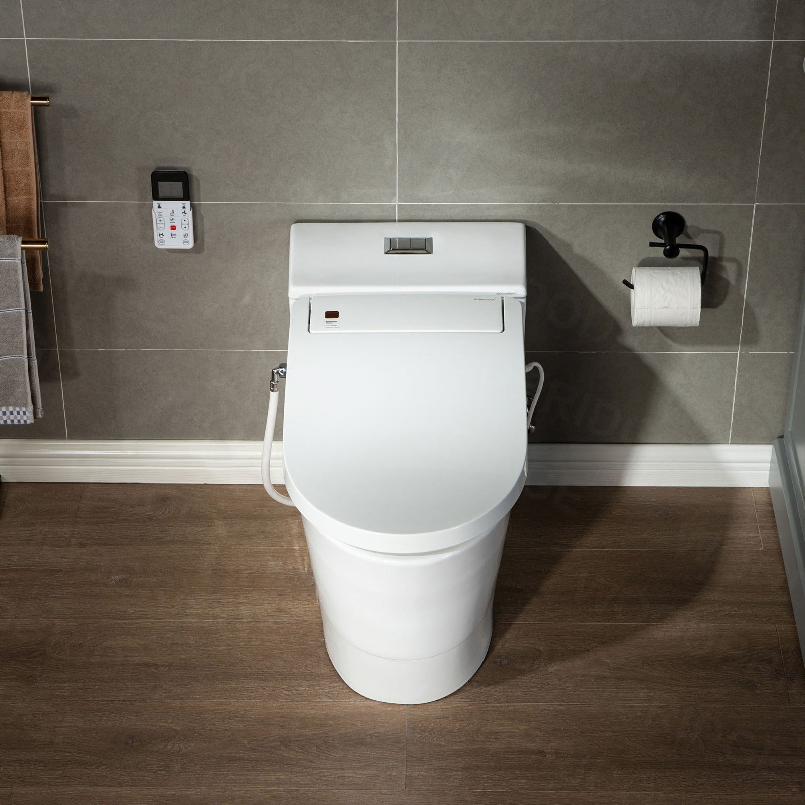 WOODBRIDGE T-0737 Luxury Elongated One-Piece Toilet with Advanced Smart Bidet Seat