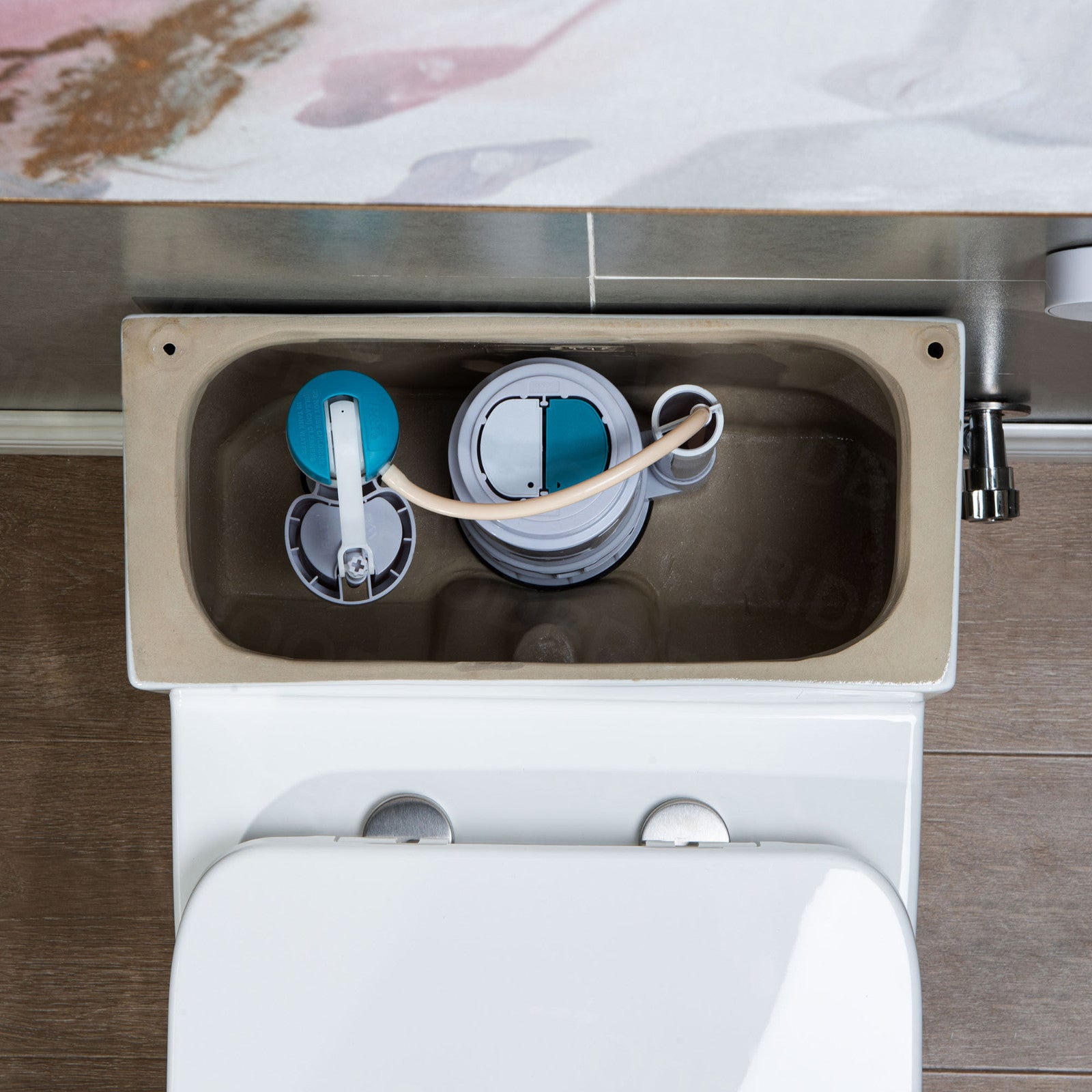 WOODBRIDGE T-0018 / B-0735 Dual Flush Elongated One-Piece Toilet with Soft Close Seat