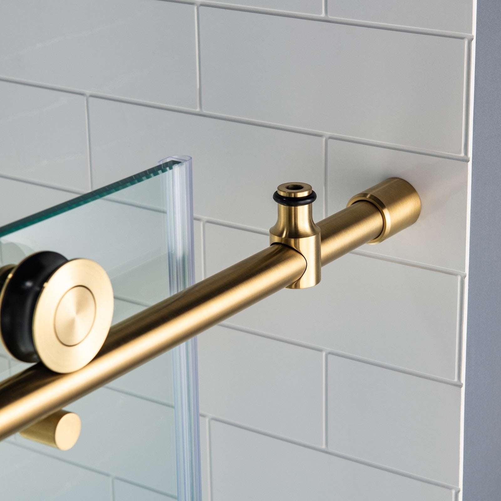 WOODBRIDGE Frameless Bathtub Shower Doors 56-60" Width x 62"Height with 3/8"(10mm) Clear Tempered Glass, MBSDC6062