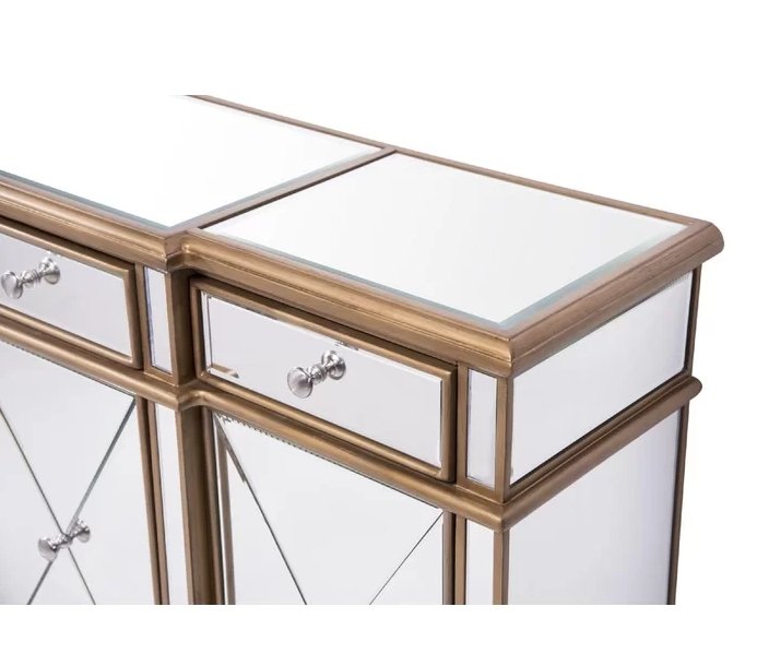 Chans Furniture DH-427 60" Benton collection Andrea Mirrored Console