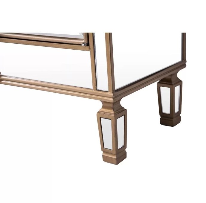 Chans Furniture DH-427 60" Benton collection Andrea Mirrored Console
