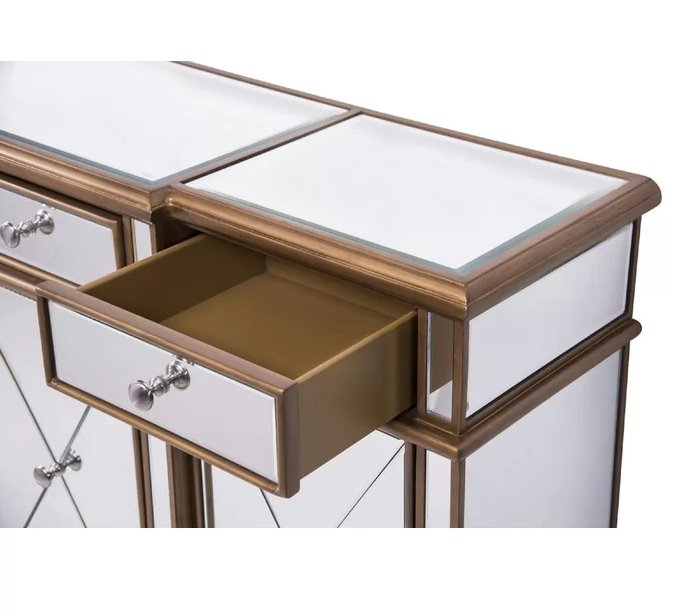 Chans Furniture DH-427 60" Benton collection Andrea Mirrored Console