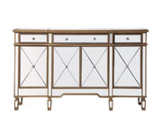 Chans Furniture DH-427 60" Benton collection Andrea Mirrored Console