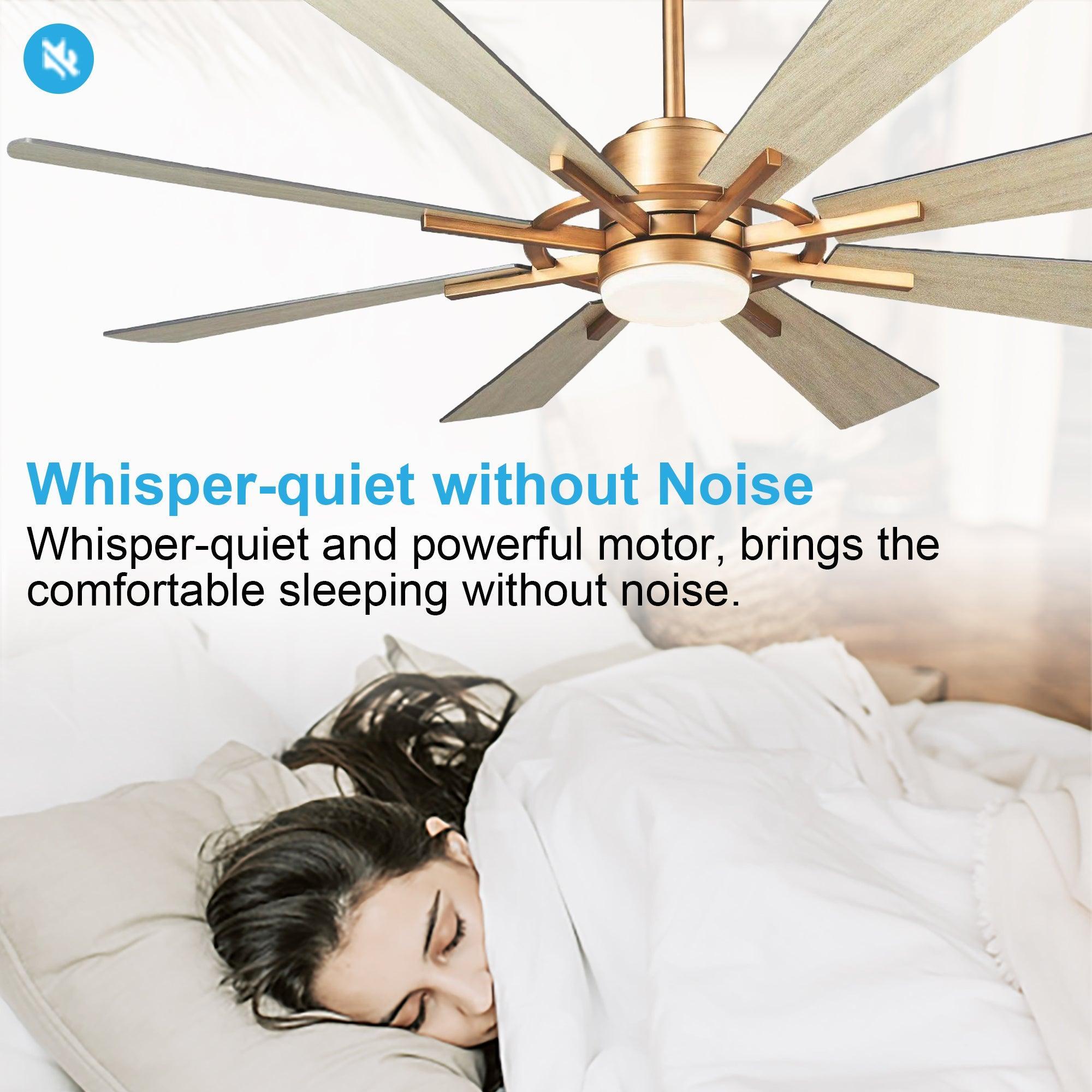 60" Oretha Windmill 8 Blade Led Indoor Oil Rubbed Bronze Ceiling Fan With Remote And Light Kit Included