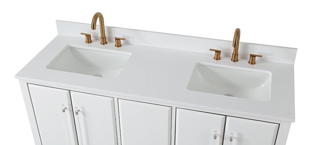 Chans Furniture Q164WT-D60QT 60" Tennant Brand Bertone Bathroom Sink Vanity