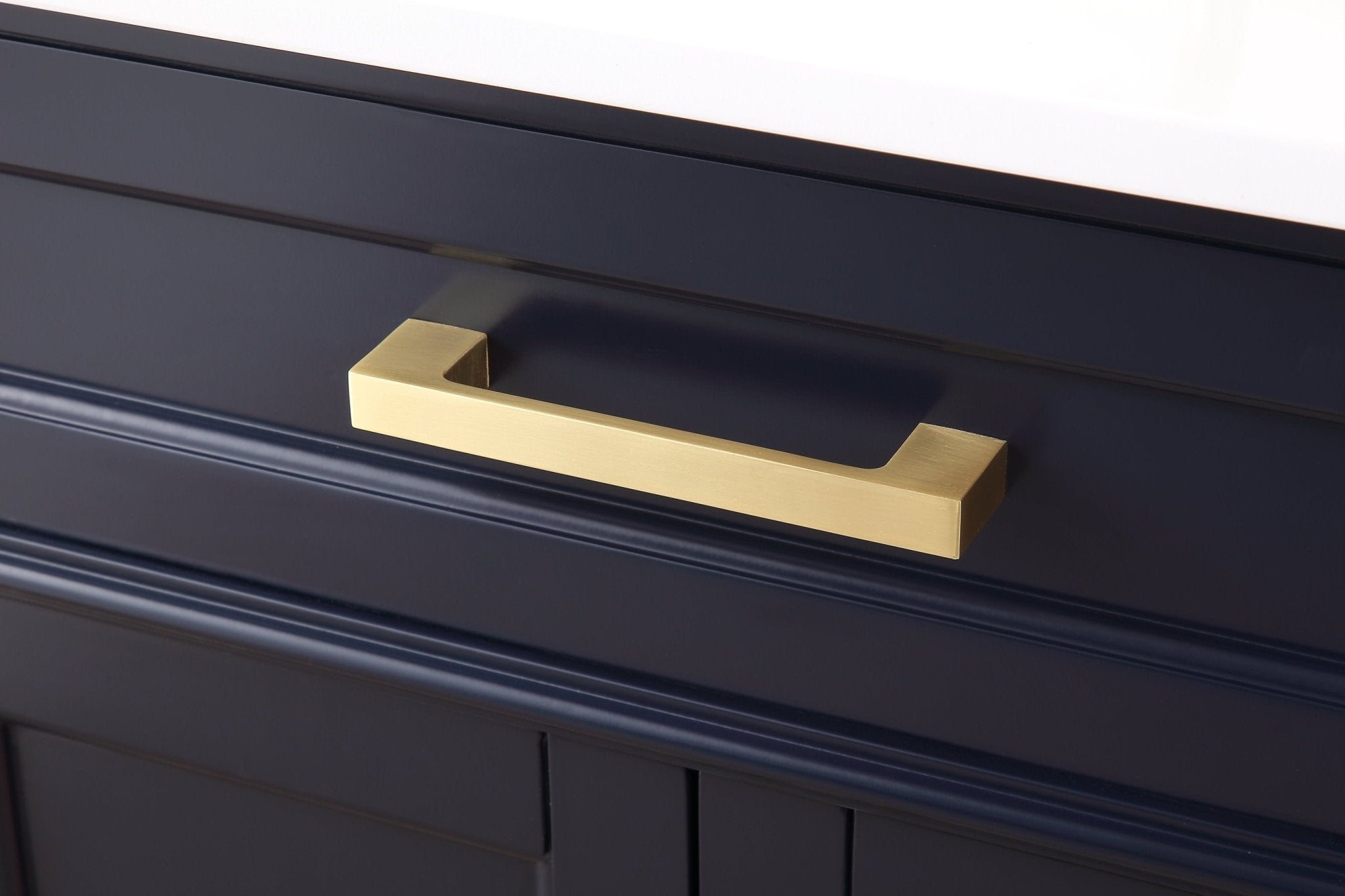 Chans Furniture 1808-D60NB 60" Tennant Brand Durand Modern Navy Blue Double Sink Bathroom Vanity