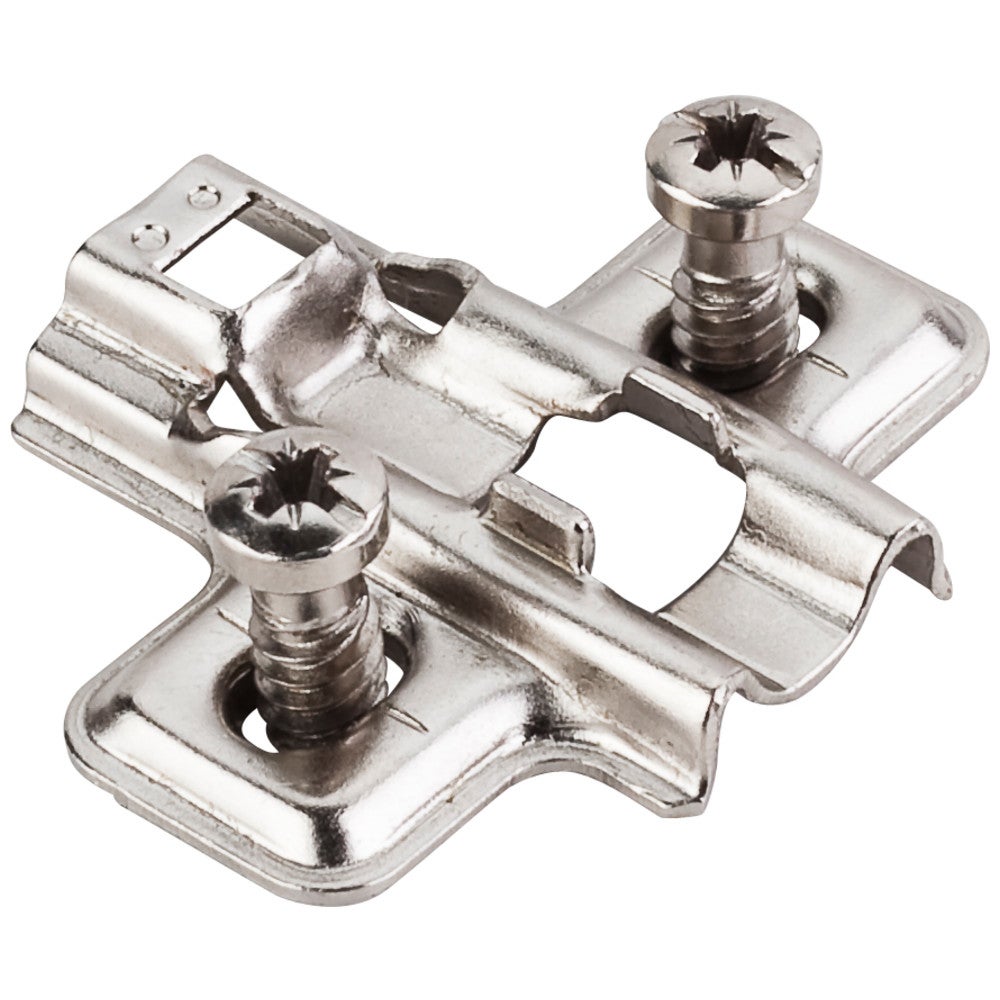 Hardware Resources HR MAX Standard Duty 0 mm Non-Cam Adj Steel Plate with Euro Screws for 700, 725, 900 and 1750 Series Hinges