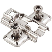 Hardware Resources HR MAX Standard Duty 0 mm Non-Cam Adj Steel Plate with Euro Screws for 700, 725, 900 and 1750 Series Hinges