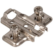 Hardware Resources HR MAX Standard Duty 2 mm Non-Cam Adj Steel Plate with Euro Screws for 700, 725, 900 and 1750 Series Hinges