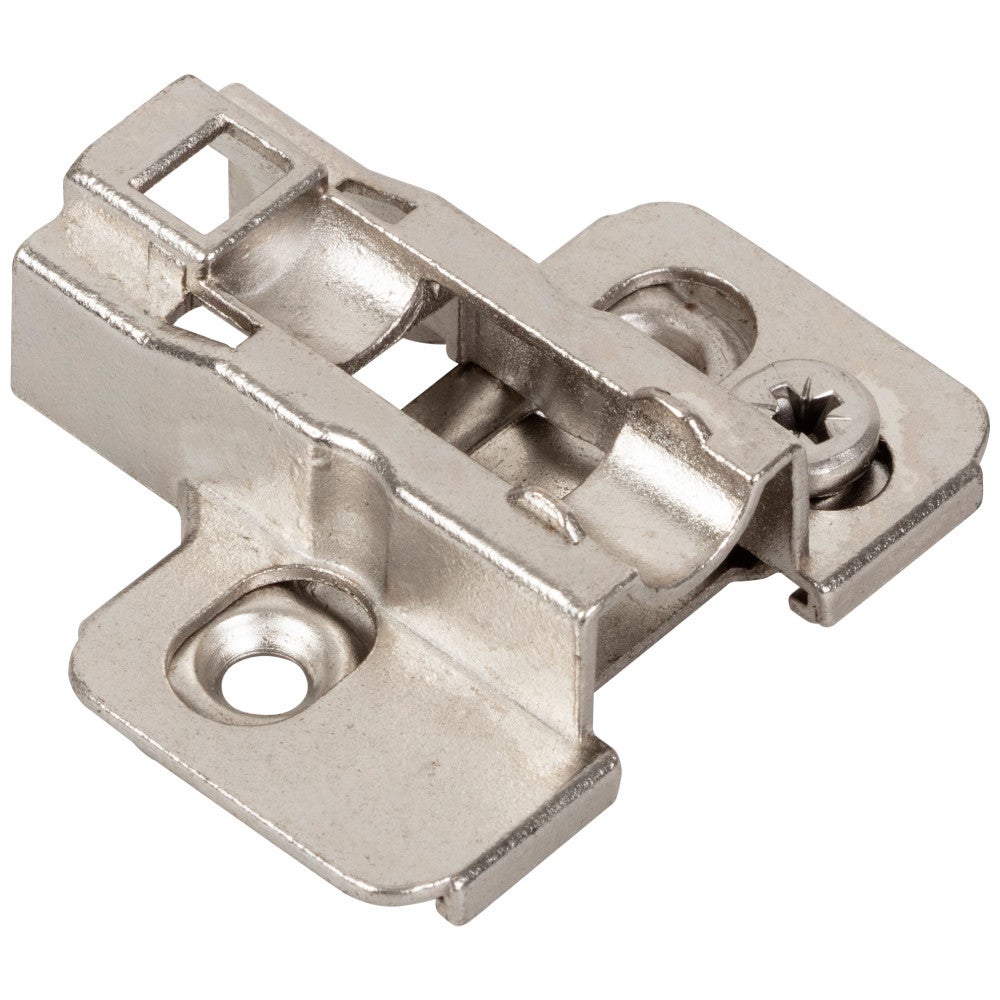 Hardware Resources HR MAX Heavy Duty 9 mm Cam Adj Zinc Die Cast Plate with Euro Screws for 700, 725, 900 and 1750 Series Hinges