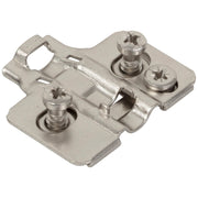 Hardware Resources HR MAX Standard Duty 0 mm Cam Adj Steel Plate with Euro Screws for 700, 725, 900 and 1750 Series Hinges