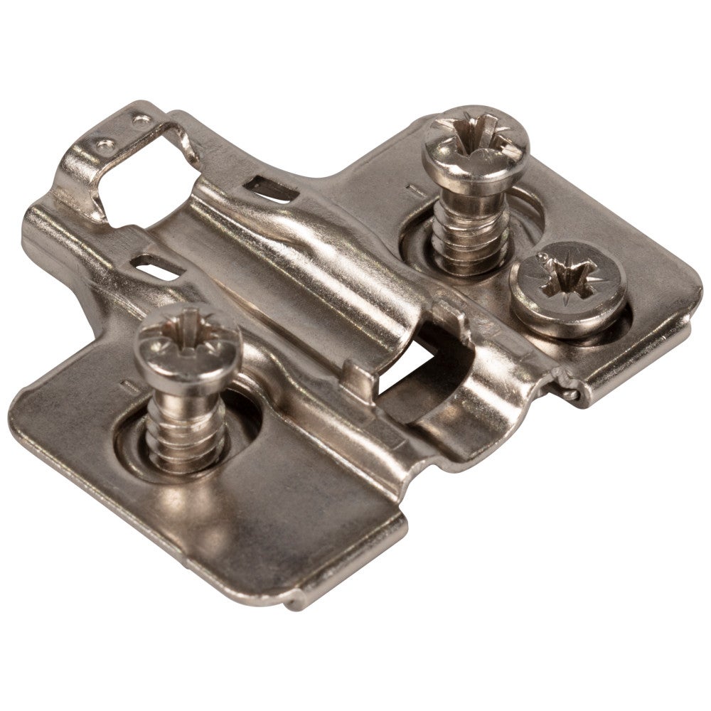 Hardware Resources HR MAX Standard Duty 2 mm Cam Adj Steel Plate with Euro Screws for 700, 725, 900 and 1750 Series Hinges