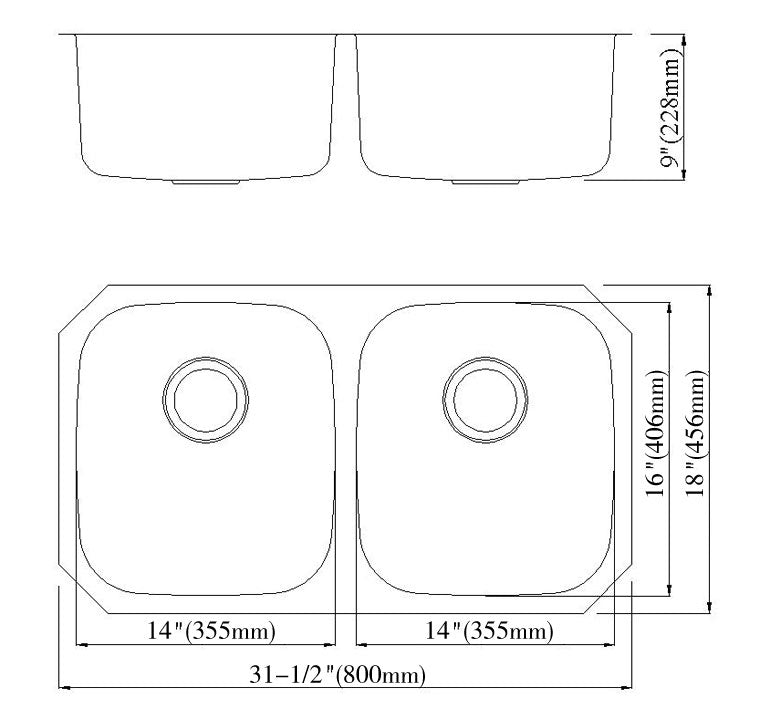 Undermount Kitchen Sinks Undermount Series 6001 3218