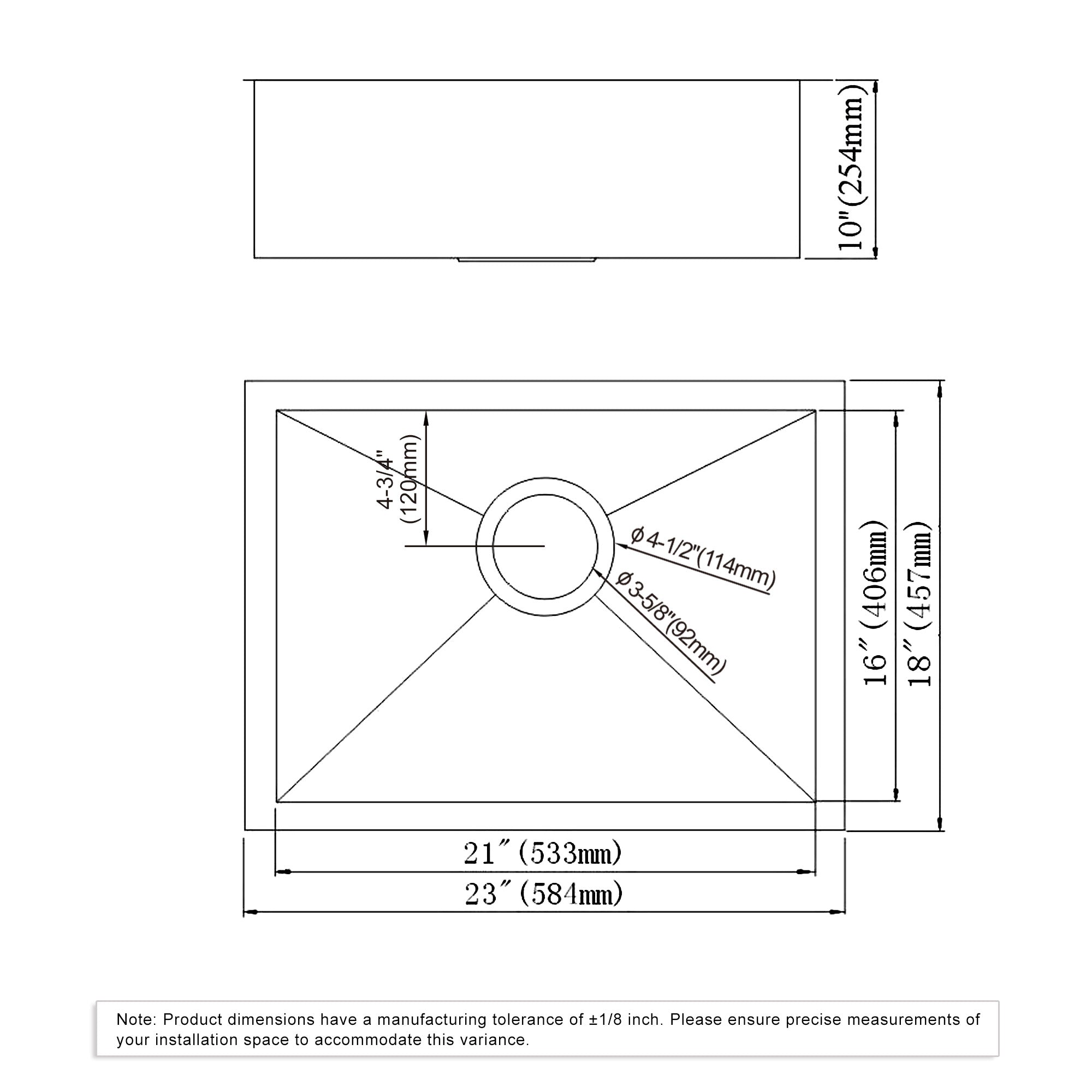 Undermount Kitchen Sinks Handcrafted Series-6002 2318