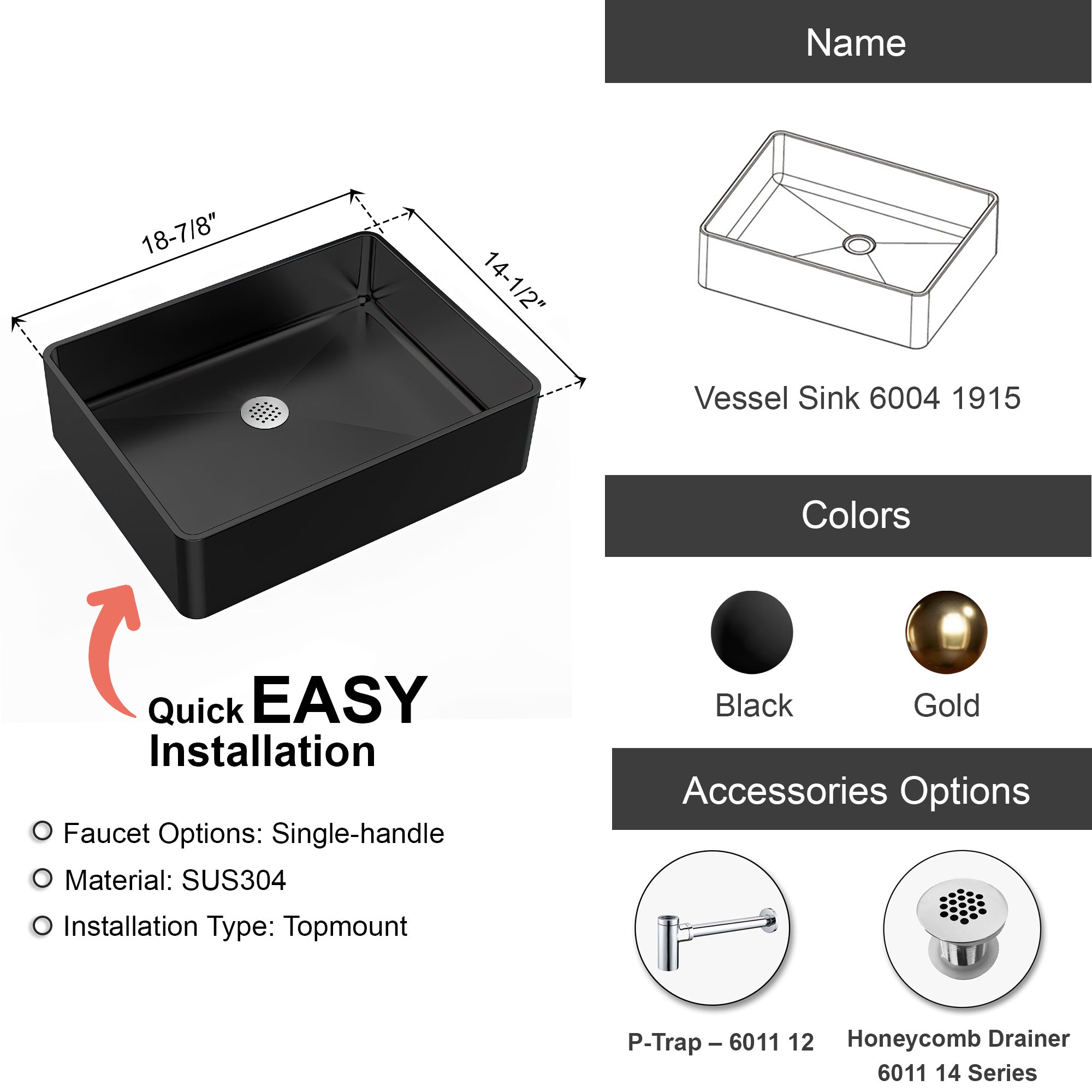Vessel Sink 6004 1915