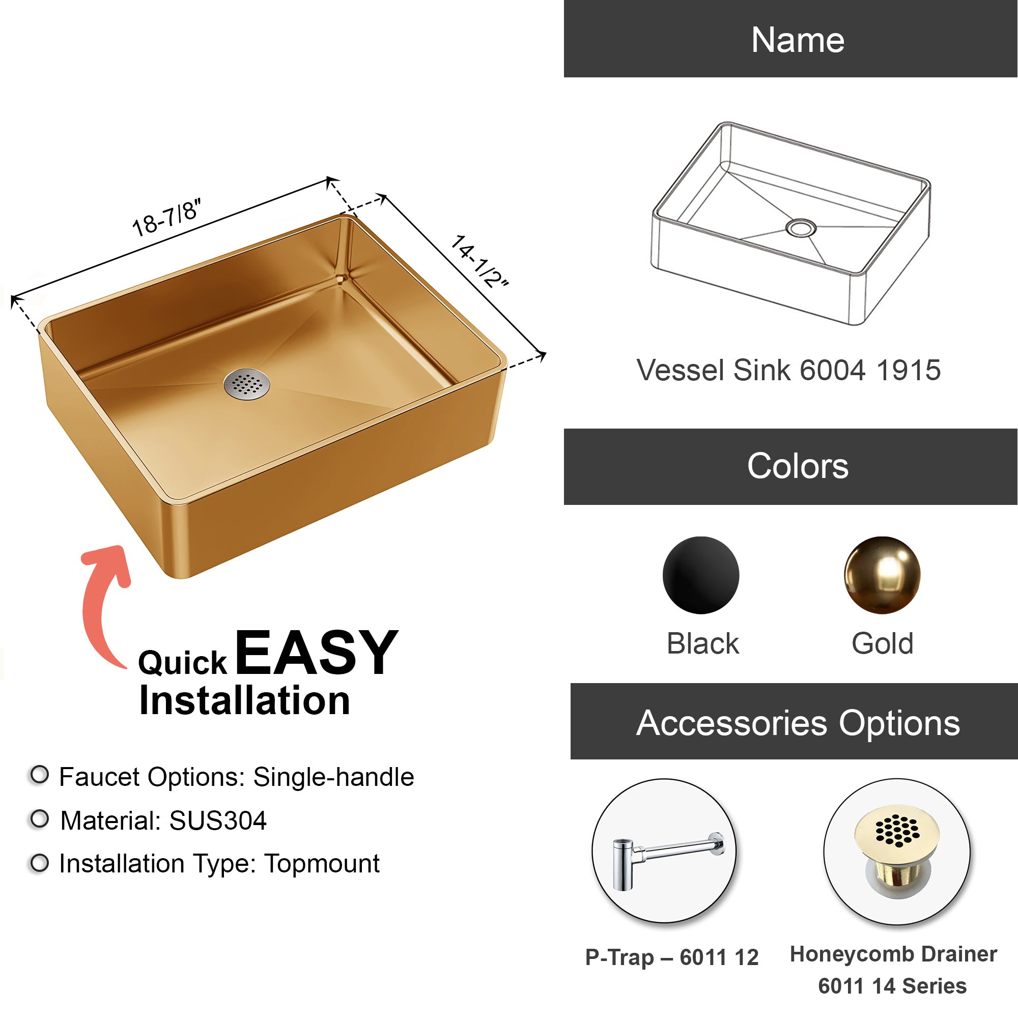 Vessel Sink 6004 1915