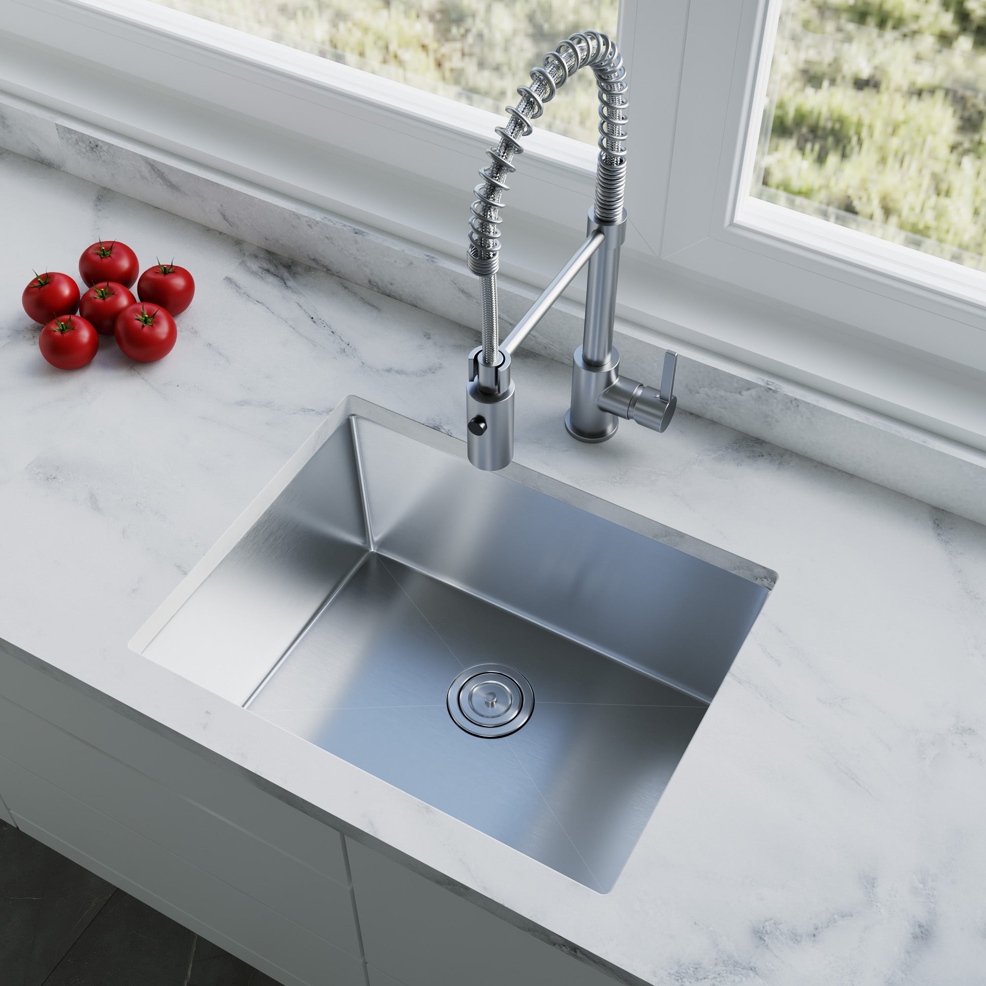 Undermount Kitchen Sinks Handcrafted Small-Radius Corner (R10) Series 6005 2318