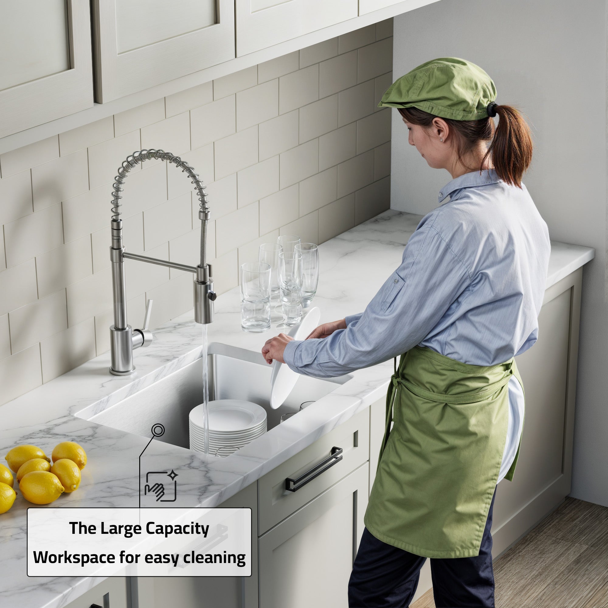 Undermount Kitchen Sinks Handcrafted Small-Radius Corner (R10) Series 6005 2318