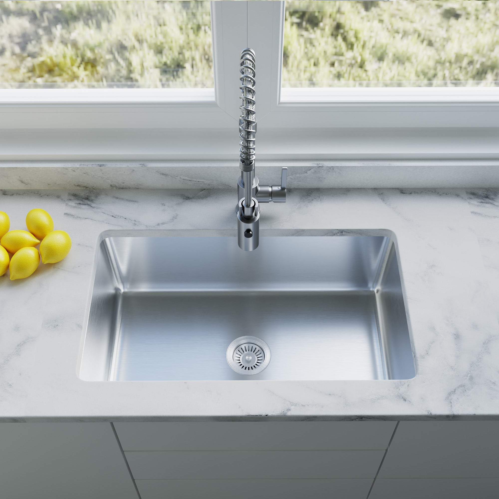 Undermount Kitchen Sinks Handcrafted Small-Radius Corner (R25) Series 6005 3018