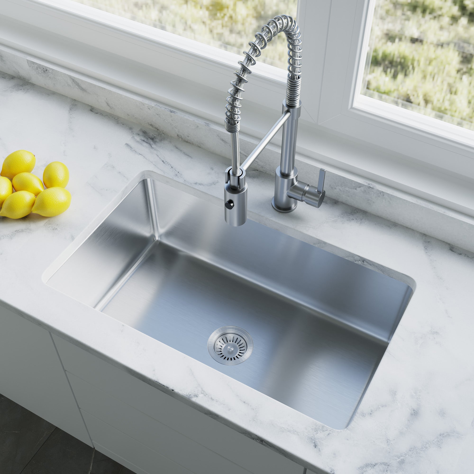 Undermount Kitchen Sinks Handcrafted Small-Radius Corner (R25) Series 6005 3018