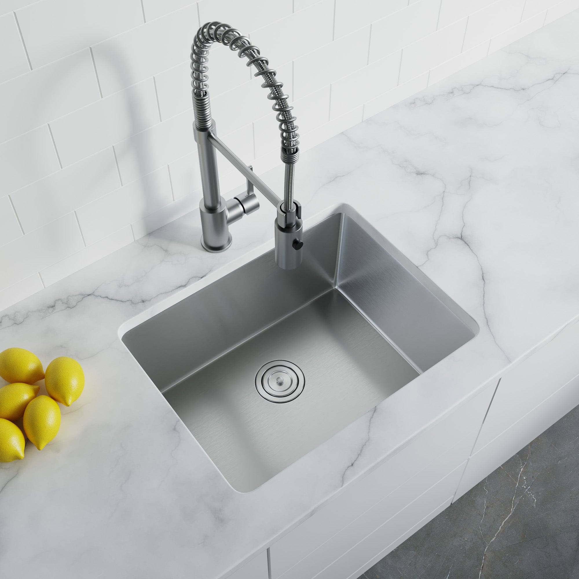 Undermount Kitchen Sinks Handcrafted Small-Radius Corner Series-6008 2318C