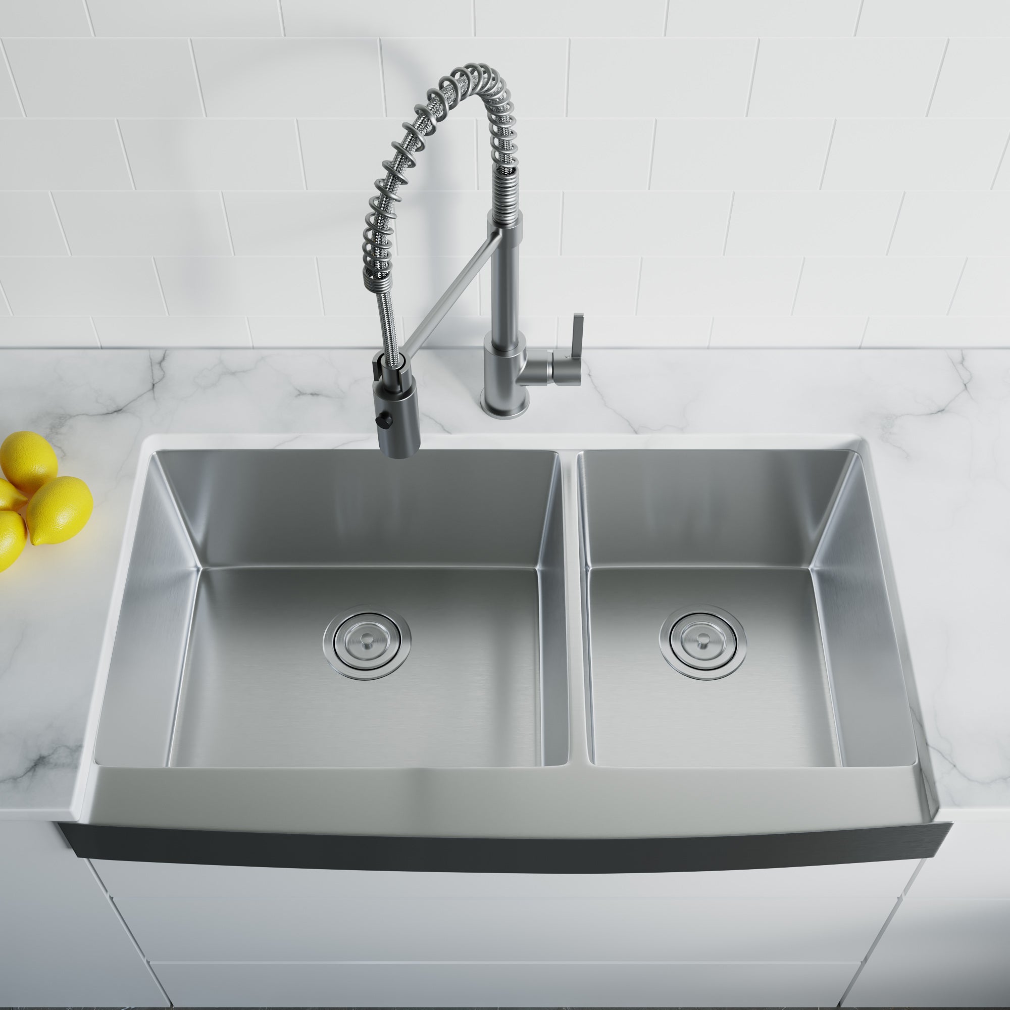 Undermount Kitchen Sinks Handcrafted Small-Radius Corner Series-6008 3620D