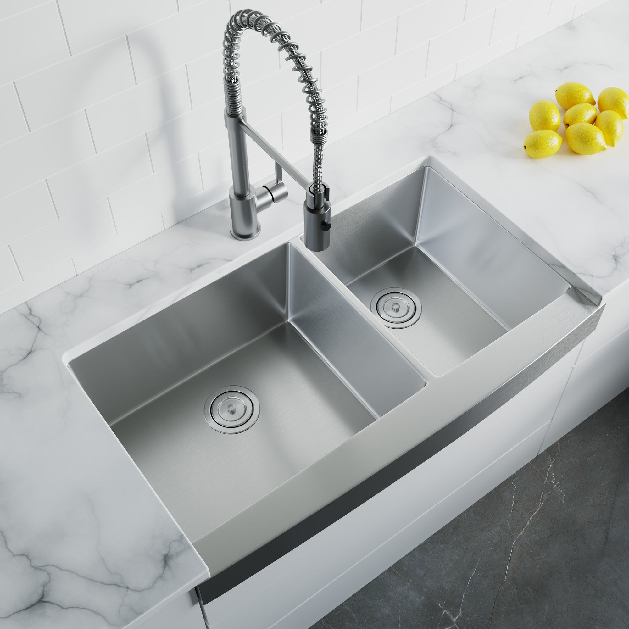 Undermount Kitchen Sinks Handcrafted Small-Radius Corner Series-6008 3620D