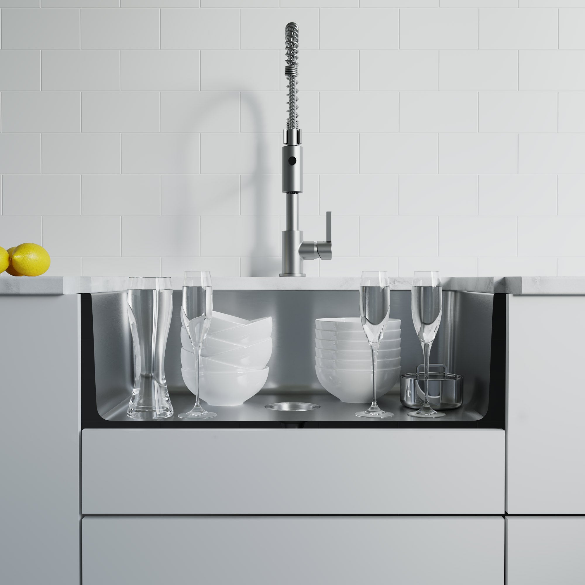 Undermount Kitchen Sinks Handcrafted Small-Radius Corner Series-6008 3018
